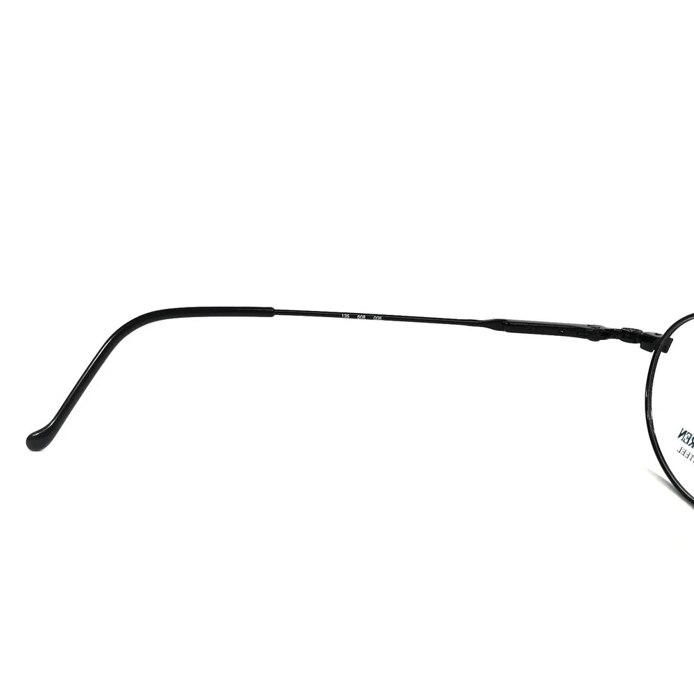 Vintage Ralph Lauren Eyeglasses Frames RL608 006 Shiny Black Oval 50-17-135